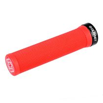 Gusset Single File Lock on Grips Red 133mm