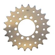Gusset Disc Mount Fixed Sprocket 22T Silver  click to zoom image