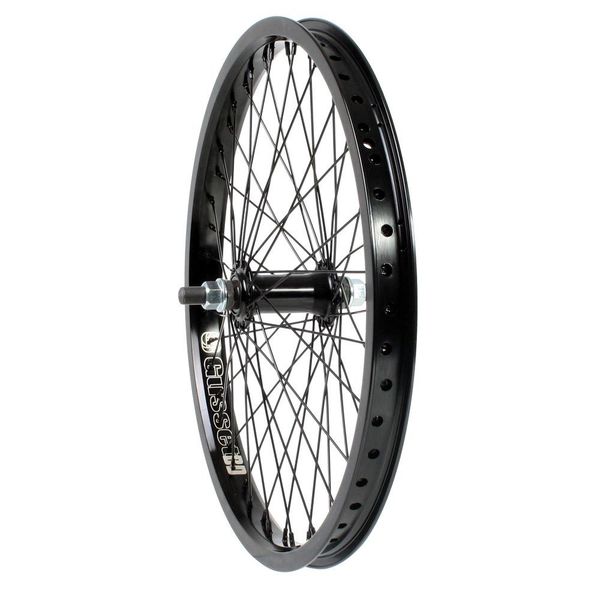 Gusset Black Dog Rear 14mm, Black Dog Double Wall rim on Std Hub and Black Spokes,48H click to zoom image