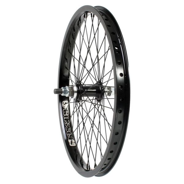 Gusset Black Dog Front 3/8", Black Dog Double Wall rim on Std Hub and Black Spokes,48H click to zoom image