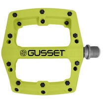 Gusset Slim Jim Plastic Low Profile Platform screw-pin, Bushing/Sealed Bearing, Thermoplastic Nylon Body Lime