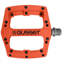 Gusset Slim Jim Plastic Low Profile Platform screw-pin, Bushing/Sealed Bearing, Thermoplastic Nylon Body Orange