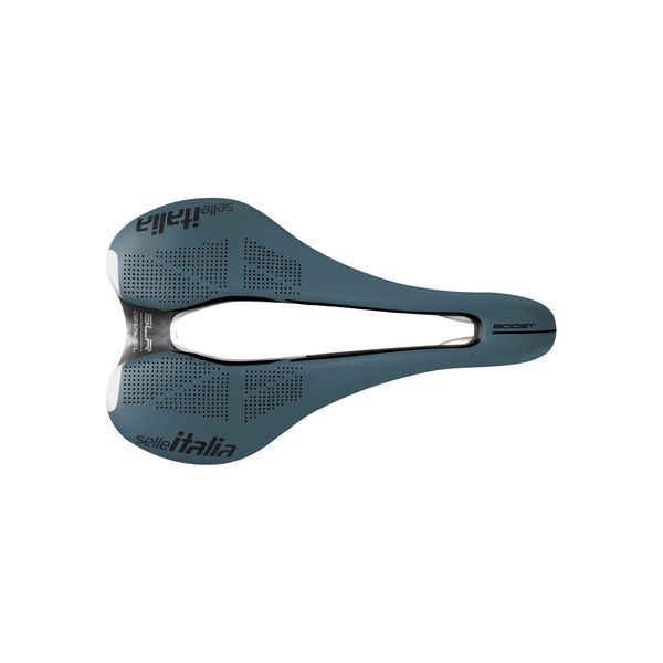 Sella Italia Slr Boost Gravel Ti316 Superflow Saddle: Blue Granite click to zoom image