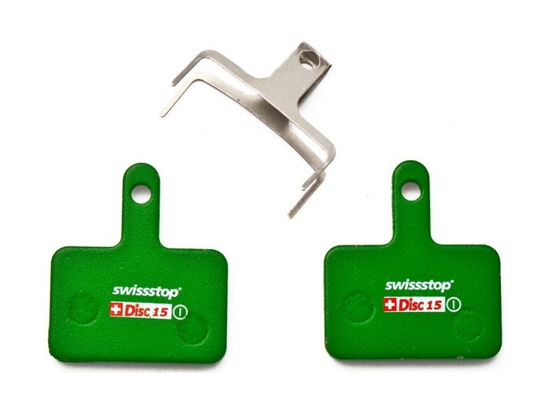 SwissStop Organic Disc Pads D15 - Shimano Deore 525 Hydraulic / 515 Mechanical click to zoom image