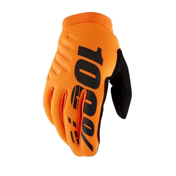 100% Brisker Cold Weather Glove Fluo Orange click to zoom image