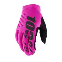 100% Brisker Cold Weather Glove Neon Pink