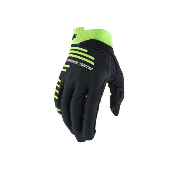 100% R-Core Glove Black/Lime click to zoom image