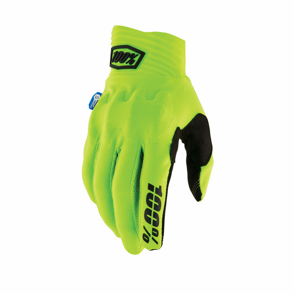 100% Cognito Smart Shock Gloves Fluo Yellow click to zoom image
