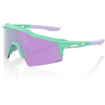100% Glasses Speedcraft SL - Soft Tact Mint - HiPER Lavender Mirror Lens