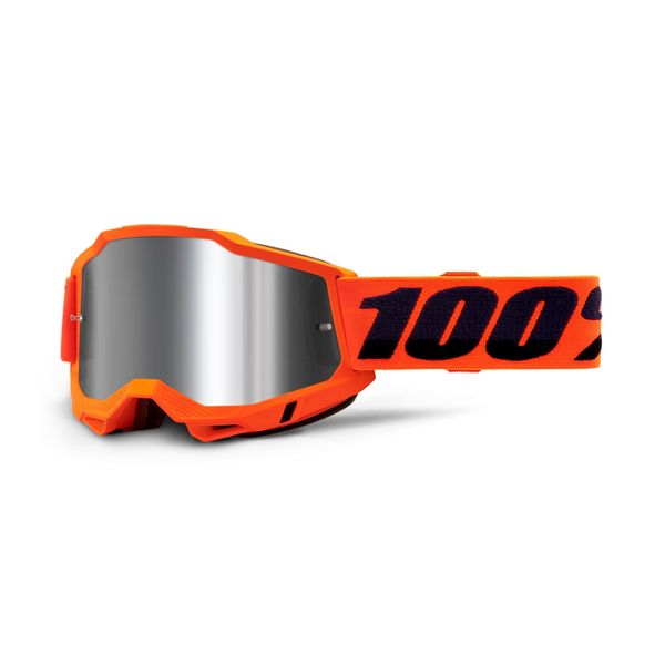 100% Accuri 2 Goggle Orange / Silver Mirror Lens click to zoom image