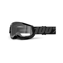 100% Strata 2 Youth Goggle Black / Clear Lens