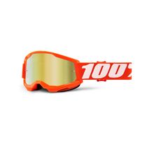 100% Strata 2 Youth Goggle Orange / Gold Mirror Lens