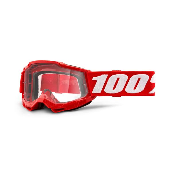 100% Accuri 2 Youth Goggle Red / Clear Lens click to zoom image