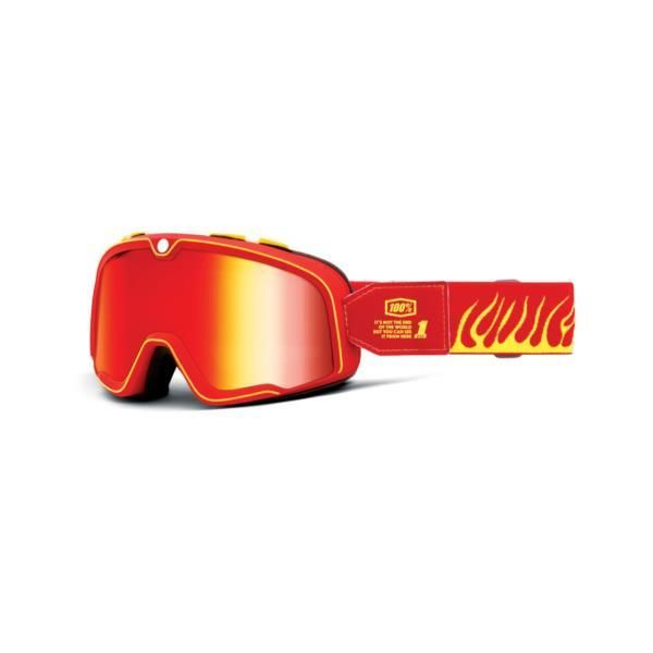 100% Barstow Goggle Death Spray / Mirror Red Lens click to zoom image