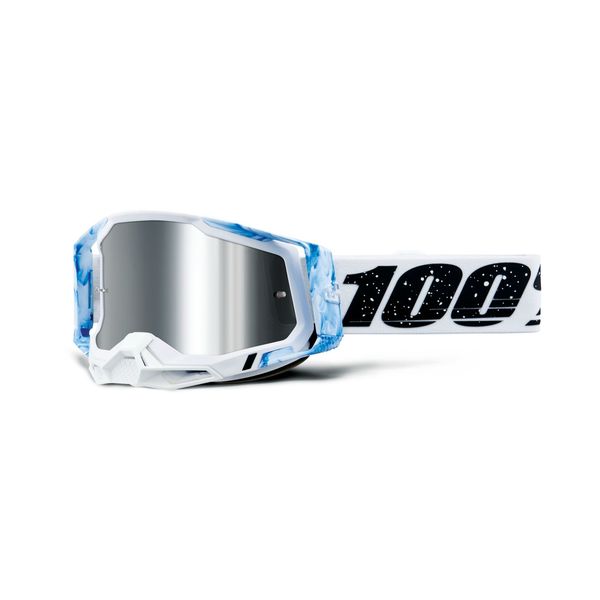 100% Racecraft 2 Goggle Mixos / Mirror Silver Flash Lens click to zoom image
