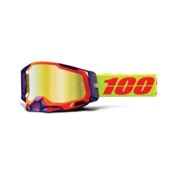 100% Racecraft 2 Goggle Panam / Mirror Gold Lens click to zoom image