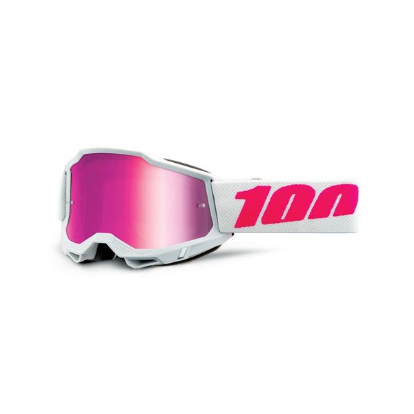 100% Accuri 2 Youth Goggle Keetz / Mirror Pink Lens click to zoom image