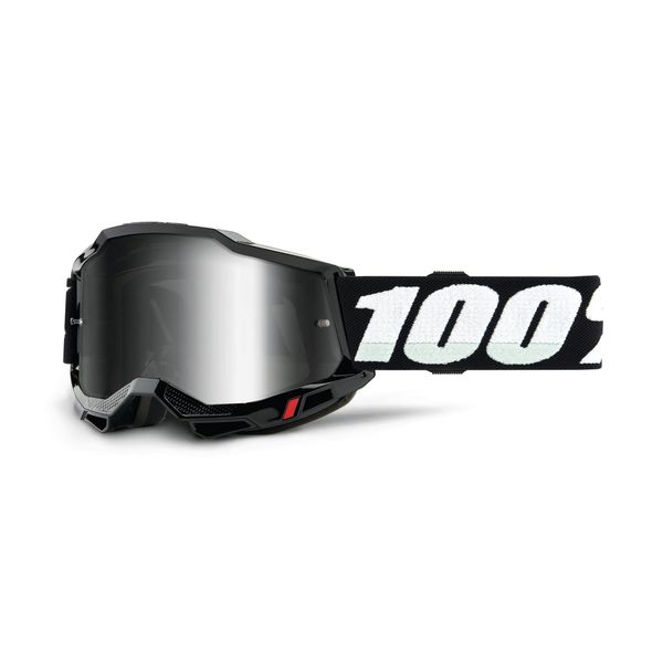 100% Accuri 2 Youth Goggle Black / Mirror Silver Lens click to zoom image