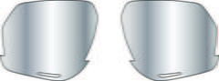 100% Norvik Replacement Lenses - HiPER Silver Mirror 