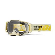 100% Armega Goggles Barley / Clear Lens
