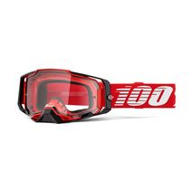 100% Armega Goggles Red / Clear Lens