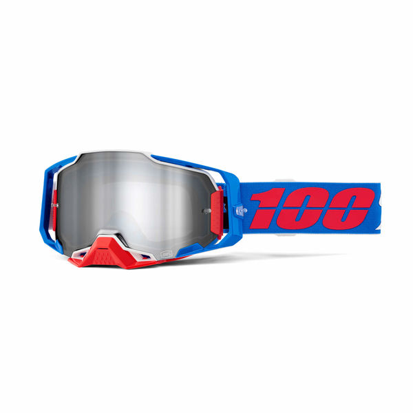 100% Armega Goggle Ironclad / Mirror Silver Lens click to zoom image
