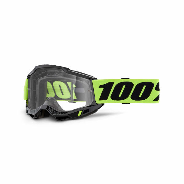 100% Accuri 2 Goggle Neon Yellow / Clear Lens click to zoom image