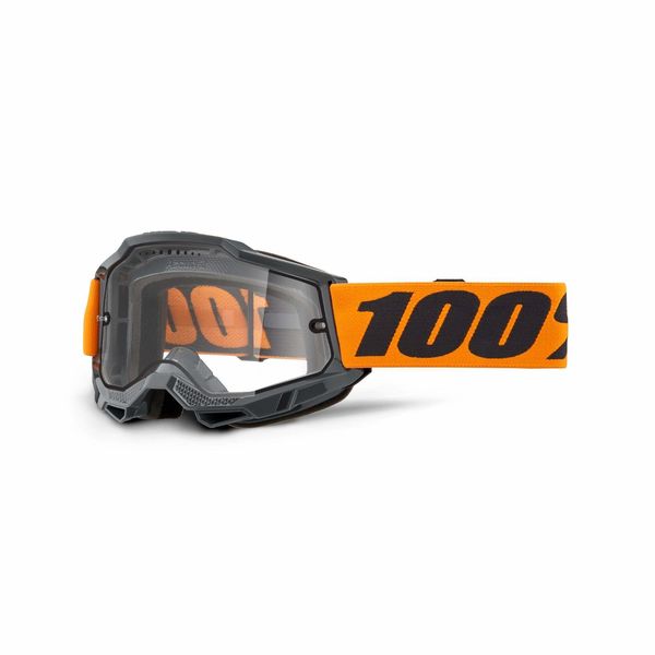 100% Accuri 2 Enduro MTB Goggles Orange / Clear Lens click to zoom image