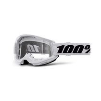 100% Strata 2 Youth Goggle White / Clear Lens