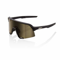 100% S3 Glasses - Soft Tact Black / Soft Gold Mirror Lens