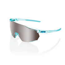 100% Racetrap 3.0 Glasses - Polished Translucent Mint / HiPER Silver Mirror
