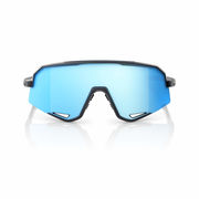 100% Slendale Glasses - Matte Black / HiPER Blue Multilayer Mirror Lens click to zoom image