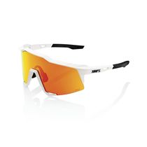 100% Speedcraft Glasses - Soft Tact Off White / HiPER Red Multilayer Mirror