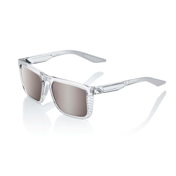 100% Renshaw Glasses - Polished Crystal Haze / HiPER Silver Mirror Lens click to zoom image