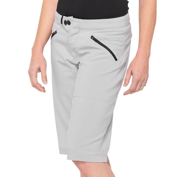 100% Ridecamp Women's Shorts 2022 Grey click to zoom image