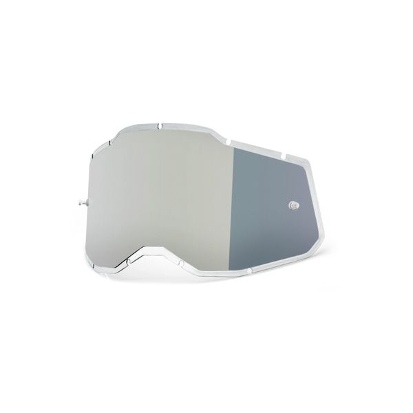 100% Racecraft 2 / Accuri 2 / Strata 2 Injected Replacement Lens - Silver click to zoom image