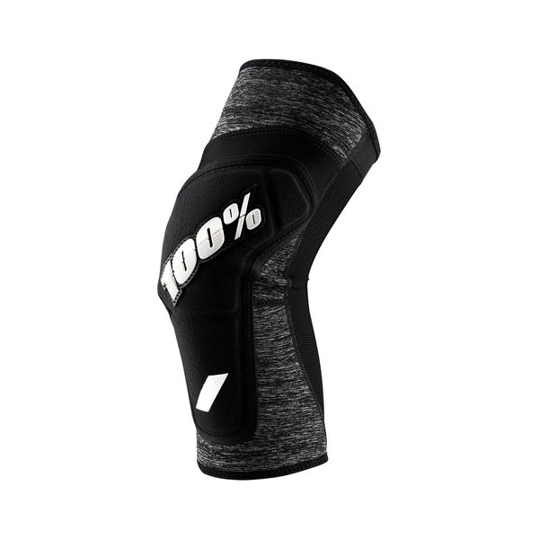 100% Ridecamp Knee Guard Grey Heather / Black click to zoom image