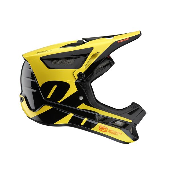 100% Aircraft Composite Helmet LTD Neon Yellow click to zoom image