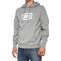 100% Icon Pullover Hoodie Heather Grey