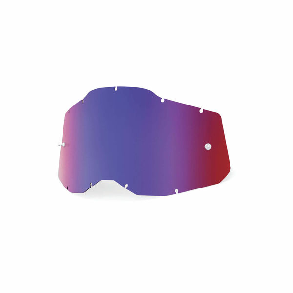 100% Racecraft 2 / Accuri 2 / Strata 2 Replacement Lens - Sheet Mirror Red/Blue click to zoom image