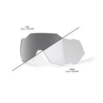 100% Speedtrap Replacement Lens - Photochromic Clear / Smoke