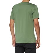 100% MISSION Athletic Short Sleeve T-shirt Olive click to zoom image
