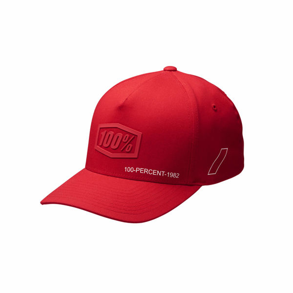 100% Shadow FlexFit X-Fit Cap Red click to zoom image