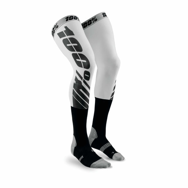 100% REV MX Knee Brace Socks Flash Grey click to zoom image