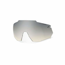 100% Racetrap 3.0 Replacement Lens - Low-light Yellow Silver Mirror