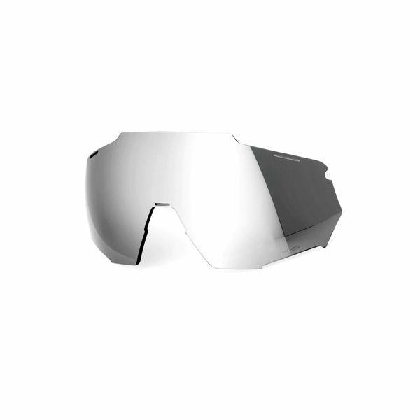 100% Racetrap 3.0 Replacement Lens - HiPER Silver Mirror click to zoom image