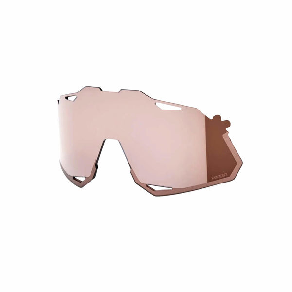 100% Hypercraft XS Replacement Polycarbonate Lens - HiPER Crimson Silver Mirror click to zoom image