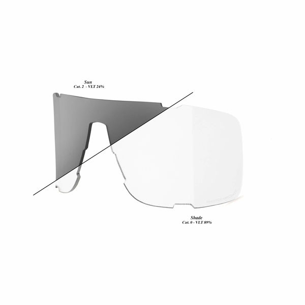 100% Eastcraft Replacement Shield Lens - Photochromic Clear / Smoke click to zoom image