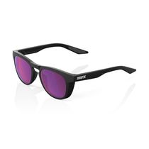 100% Slent Glasses - Matte Black / Purple Mulitlayer Mirror Lens