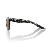 100% Hudson Glasses - Matte Black Havana / Bronze Lens click to zoom image